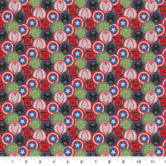 Marvel® Avengers Coins Cotton Fabric